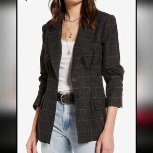 Treasure & Bond Dark Plaid Blazer Size XXL